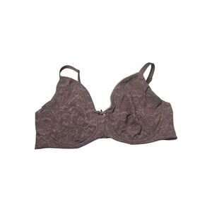 Victoria's Secret Perfect Coverage Minimizer Bra Brown Floral Lace 44DD
